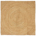 Vidaxl vloerkleden vierkant bruin 160 x 160 cm jute