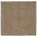 Vidaxl vloerkleden vierkant grijs 120 x 120 cm jute