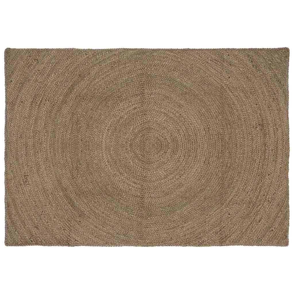 Vidaxl vloerkleden rechthoekig grijs 120 x 170 cm jute