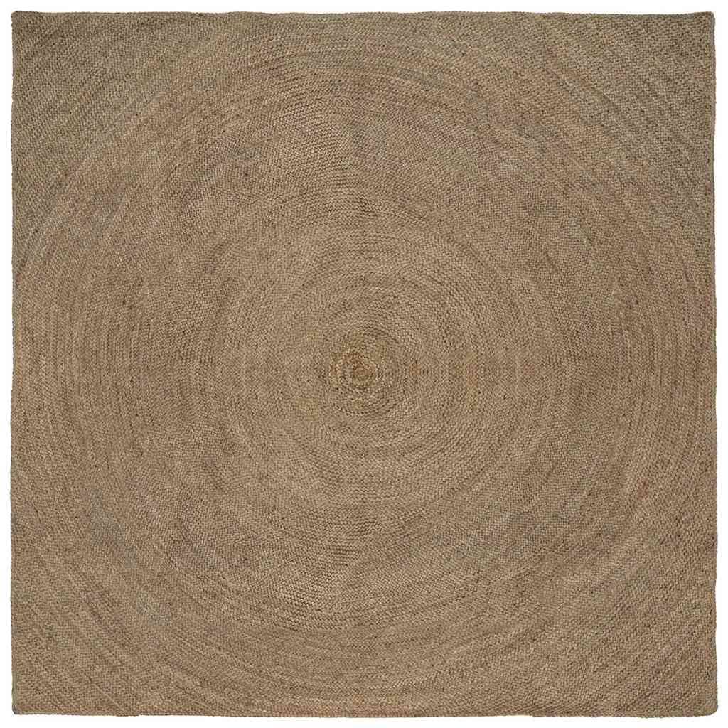 Vidaxl vloerkleden vierkant grijs 200 x 200 cm jute