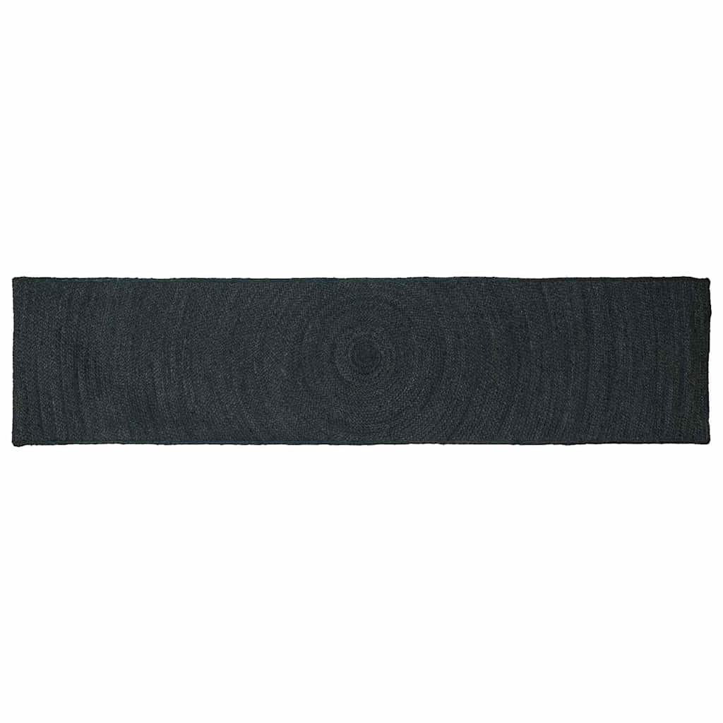 Vidaxl vloerkleden rechthoekig donkergrijs 60 x 250 cm jute