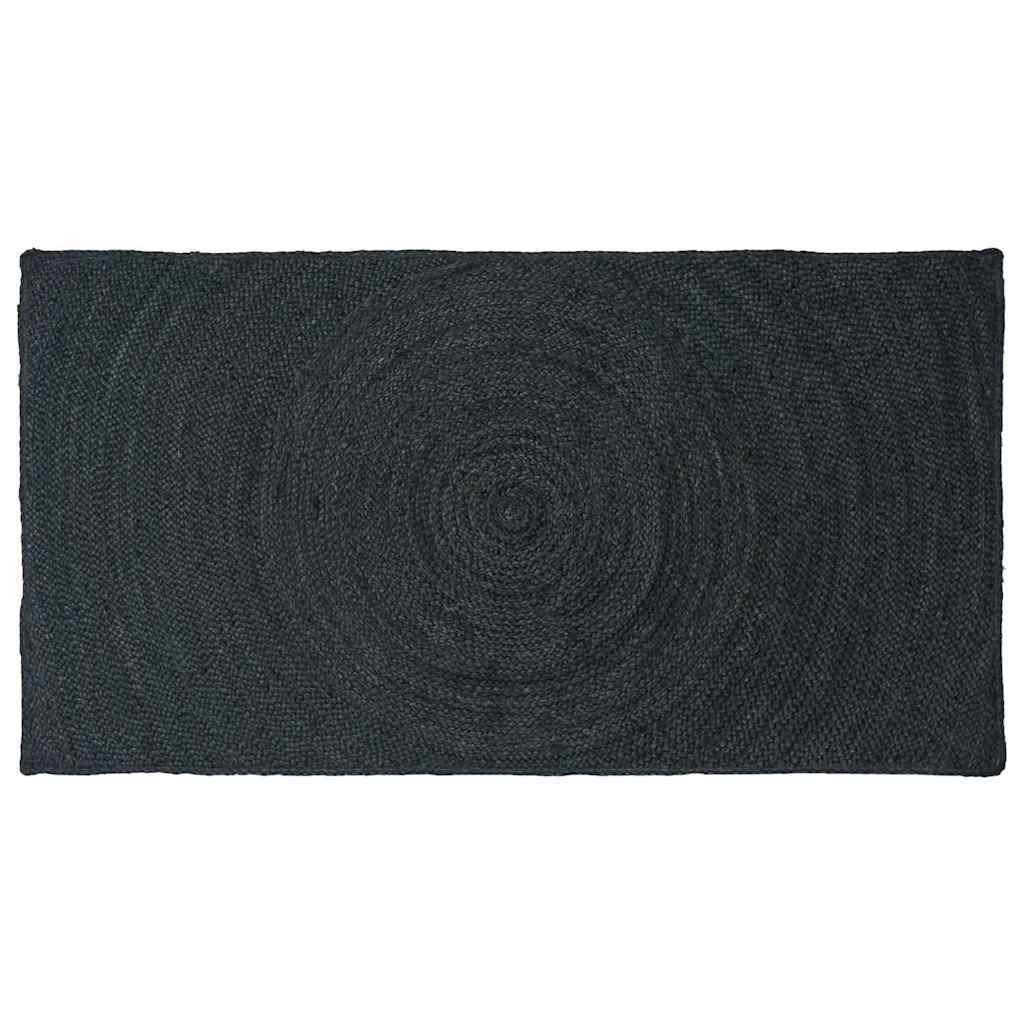 Vidaxl vloerkleden rechthoekig donkergrijs 100 x 200 cm jute