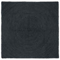 Vidaxl vloerkleden vierkant donkergrijs 120 x 120 cm jute