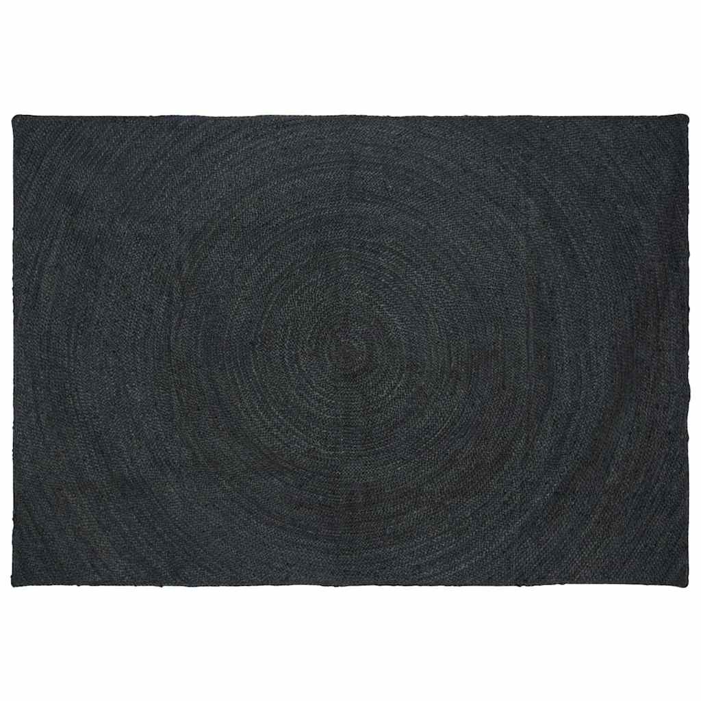 Vidaxl vloerkleden rechthoekig donkergrijs 200 x 290 cm jute