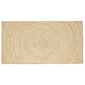Vidaxl vloerkleed natuurlijk en wit 80 x 150 cm jute