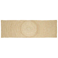 Vidaxl vloerkleed natuurlijk en wit 80 x 250 cm jute