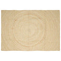 Vidaxl vloerkleed natuurlijk en wit 160 x 230 cm jute
