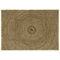 Vidaxl vloerkleed natuurlijk en zwart 140 x 200 cm jute