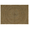 Vidaxl vloerkleed natuurlijk en zwart 200 x 290 cm jute