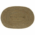 Vidaxl vloerkleed natuurlijk en zwart 100 x 152 cm jute