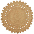 Vidaxl tapijt bruin ø 240 cm jute