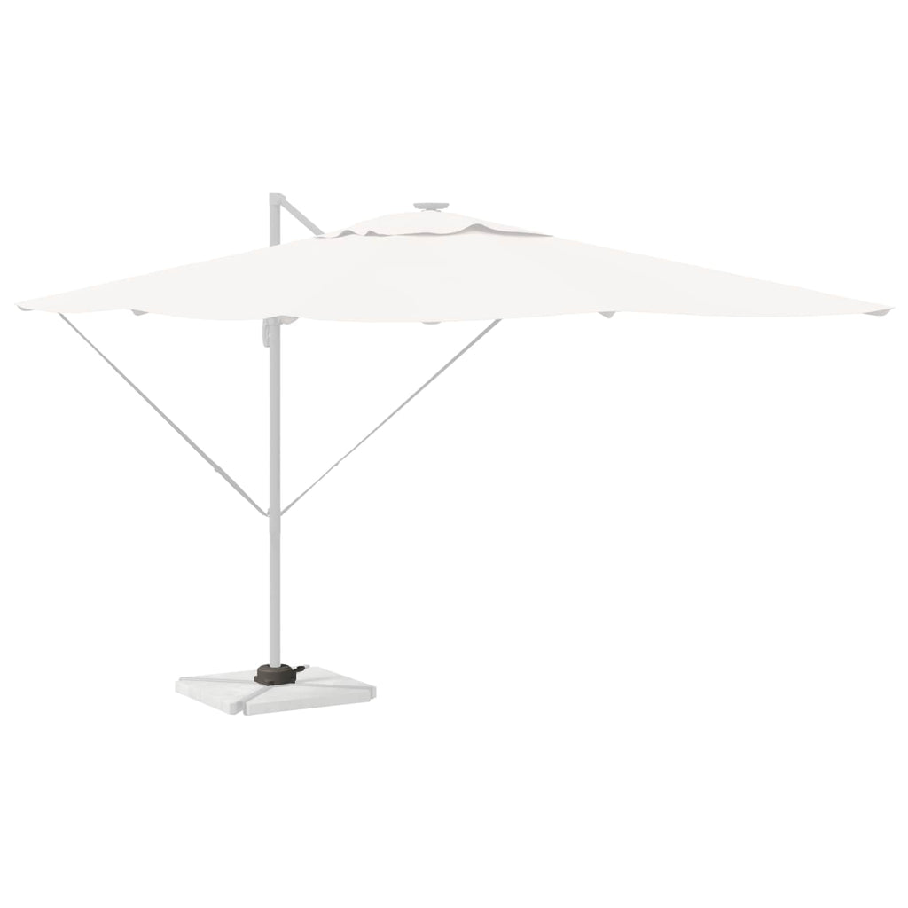 Vidaxl parasolvoet zilver 23 x 14 x 6 cm