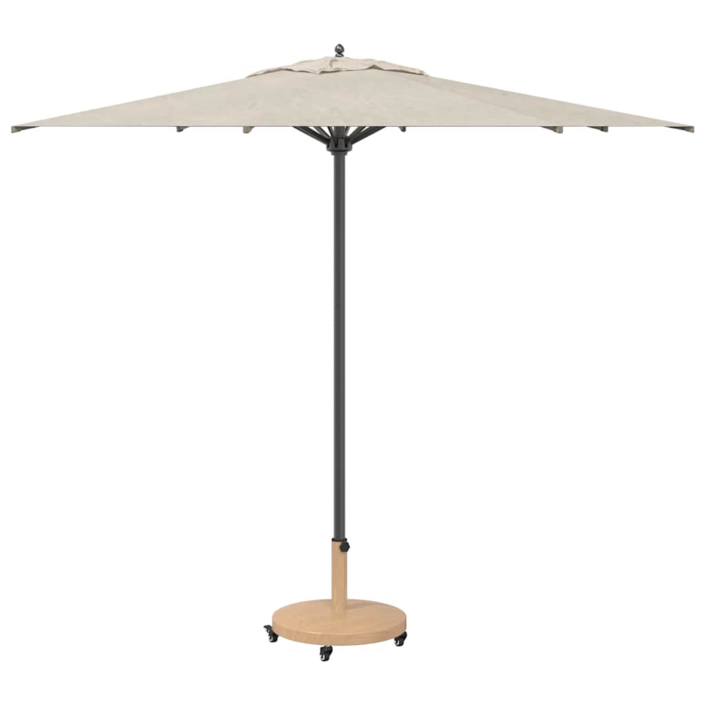 Vidaxl parasolvoet licht hout 48 x 48 x 32 cm