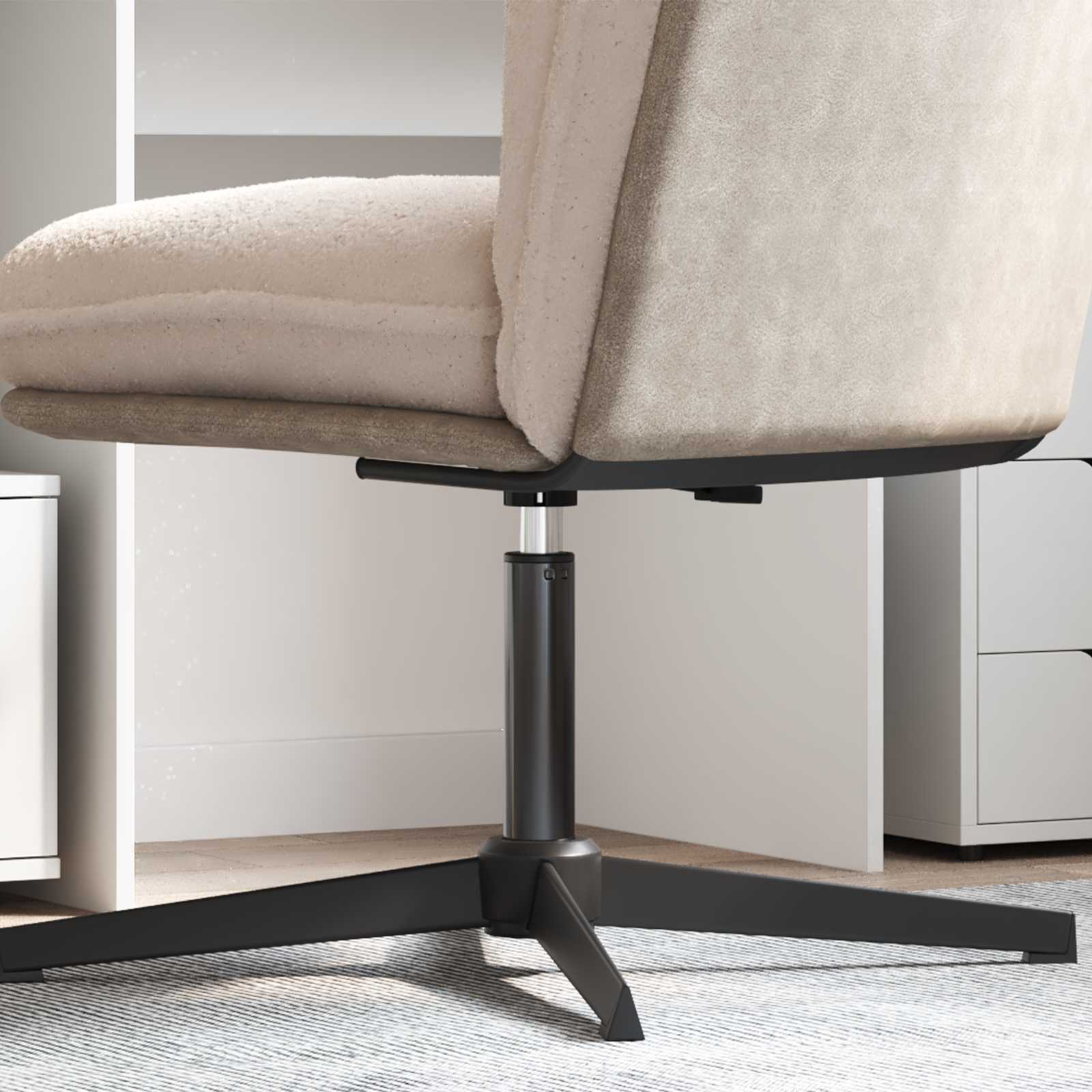 Vidaxl kantoorstoel gascilinder zwart 307-447 mm ijzer