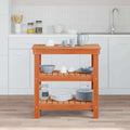Vidaxl werkbank wasbruin 78,5 x 50 x 80 cm massief grenenhout