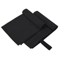 Vidaxl sporthanddoeken 2 pcs zwart 50 x 30 cm polyester en polyamide