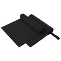 Vidaxl sporthanddoeken 2 pcs zwart 100 x 50 cm polyester en polyamide