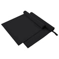 Vidaxl sporthanddoeken 2 pcs zwart 180 x 90 cm polyester en polyamide