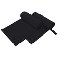 Vidaxl sporthanddoeken 2 pcs zwart 200 x 100 cm polyester en polyamide