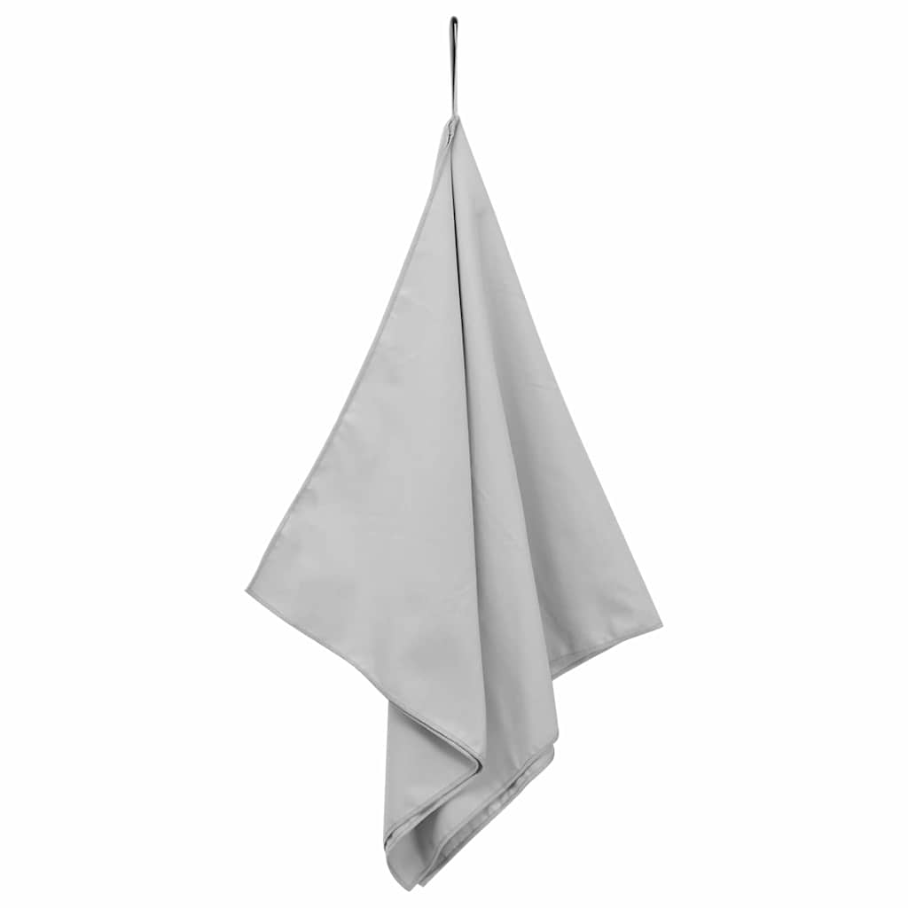 Vidaxl sporthanddoeken 2 st grijs 100 x 50 cm polyester en polyamide