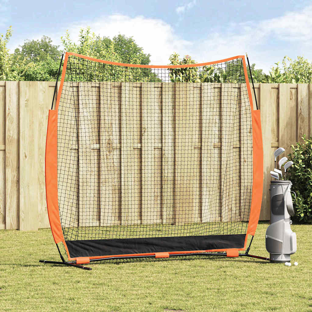 Vidaxl golf trainingshulpmiddel zwart 250 x 106,5 x 210 cm polyester