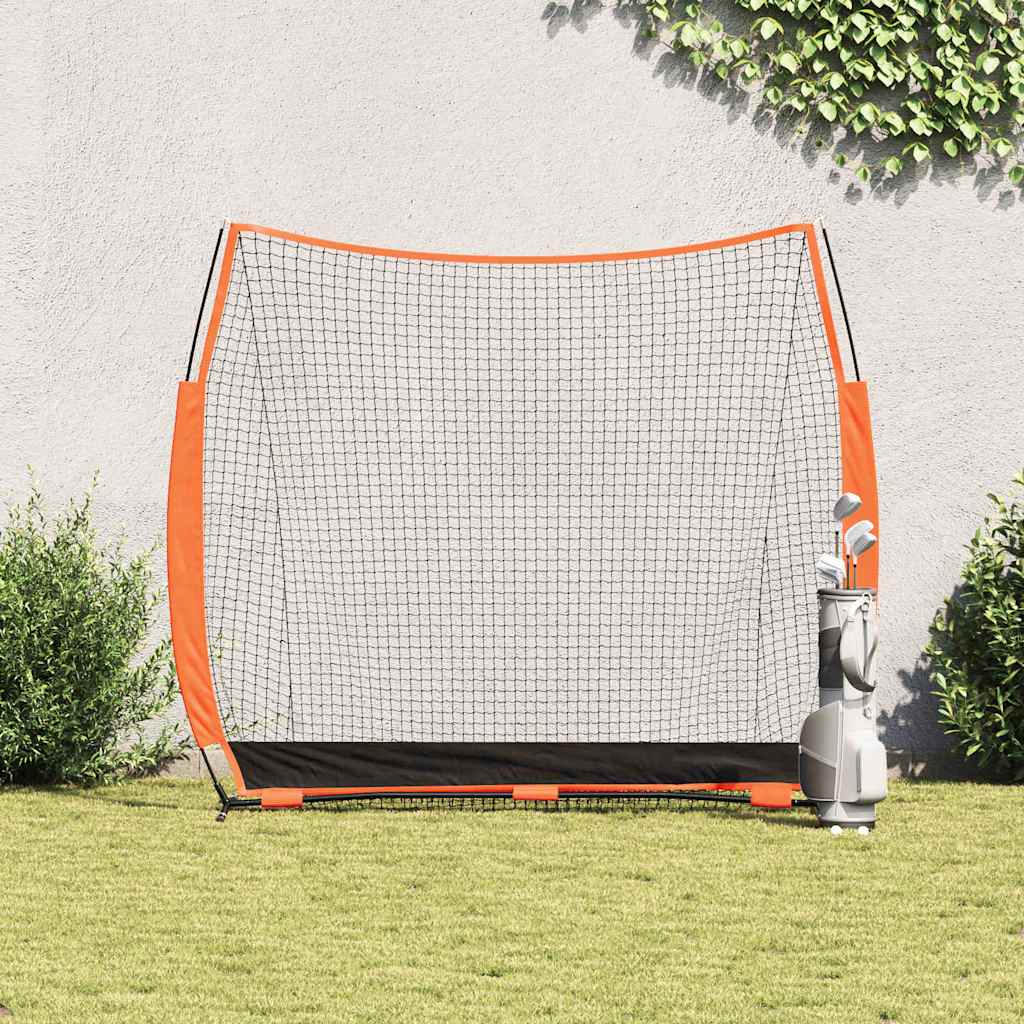 Vidaxl golf trainingshulpmiddel zwart 250 x 106,5 x 210 cm polyester