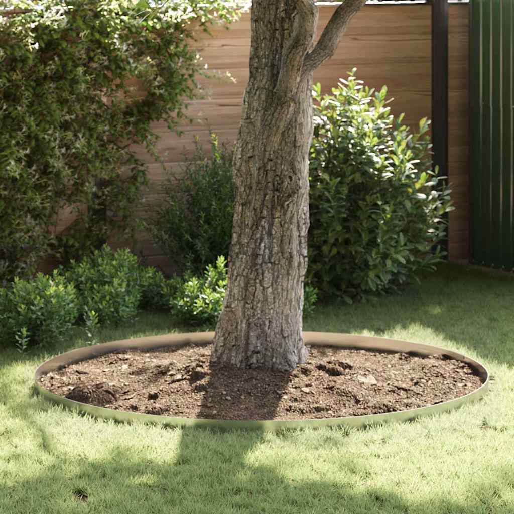 Vidaxl tuinrand zilver 450 x 0.05 x 15 cm gegalvaniseerd staal