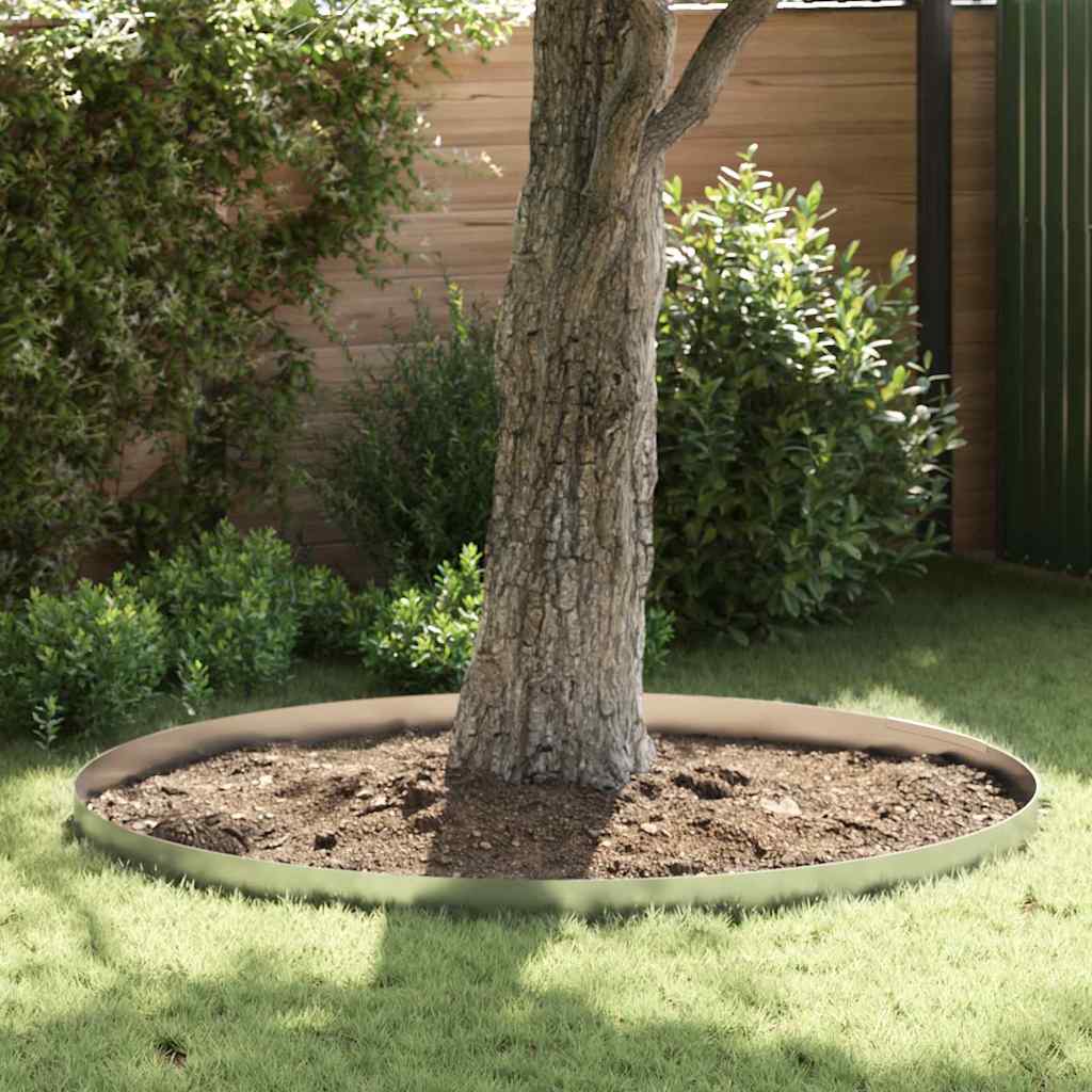 Vidaxl tuinrand 450 x 15 cm gegalvaniseerd staal zilver