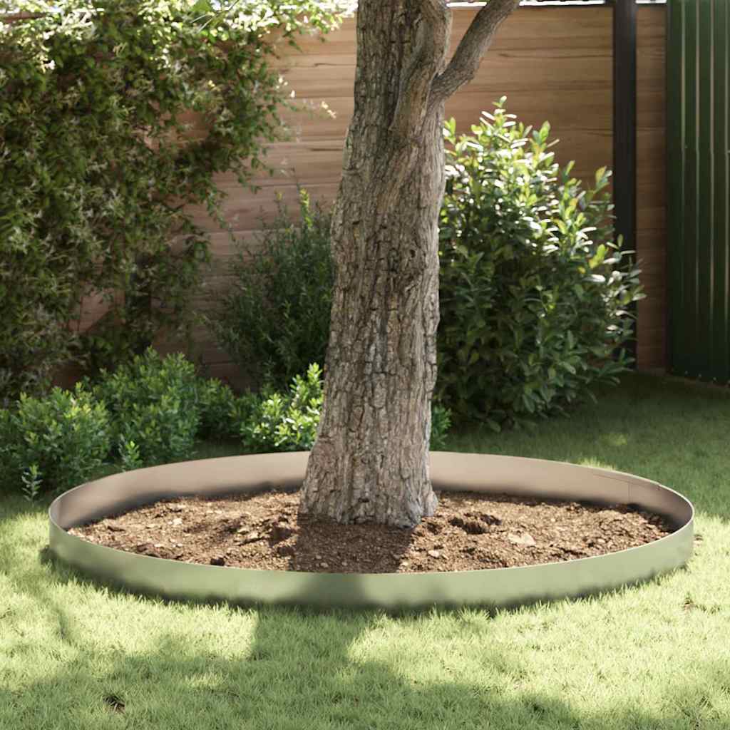 Vidaxl tuinrand 450 x 20 cm gegalvaniseerd staal zilver