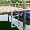 Vidaxl 3-traps steigerladder zilver 45 x 11,5 x 134 cm aluminium