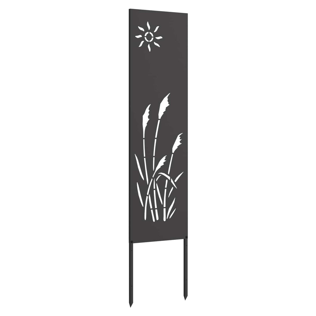 Vidaxl tuin privacy screen zwart 32 x 140 cm koudgewalst staal