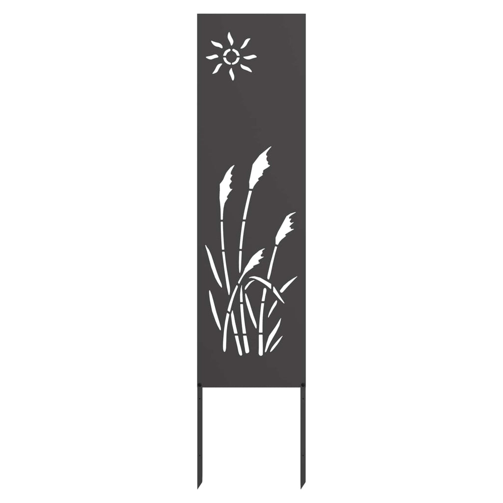 Vidaxl tuin privacy screen zwart 32 x 140 cm koudgewalst staal