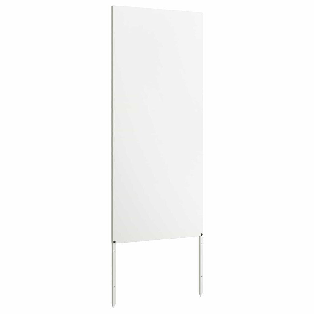 Vidaxl tuin privacy screen fretwerk wit 50 x 140 cm koudgewalst staal