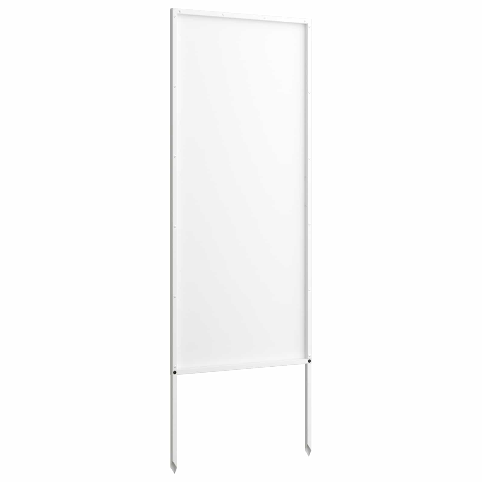 Vidaxl tuin privacy screen fretwerk wit 50 x 140 cm koudgewalst staal