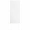 Vidaxl tuin privacy screen fretwerk wit 50 x 140 cm koudgewalst staal