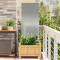 Vidaxl tuin privacy screen zilver 50 x 140 cm gegalvaniseerd staal