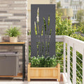 Vidaxl tuin privacy screen antraciet 50 x 140 cm koudgewalst staal
