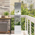Vidaxl tuin privacy screen zilver 32 x 140 cm gegalvaniseerd staal