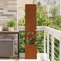 Vidaxl tuin privacy screen roestig 50 x 32 x 150 cm cortenstaal