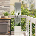Vidaxl tuin privacy screen zilver 32 x 140 cm gegalvaniseerd staal