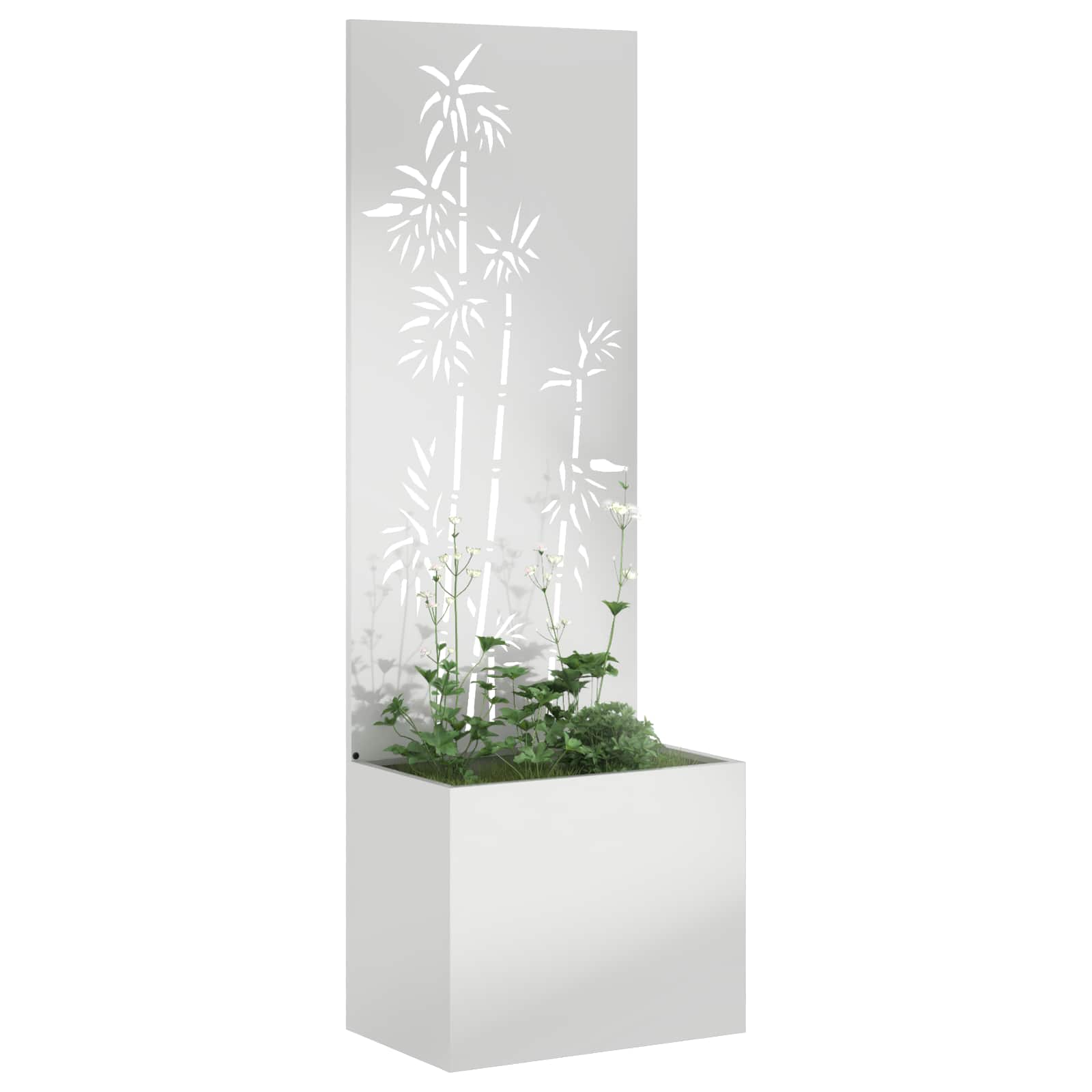 Vidaxl tuin privacy screen zilver 50 x 140 cm gegalvaniseerd staal