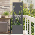Vidaxl tuin privacy screen dierenprint antraciet 50 x 32 x 150 cm