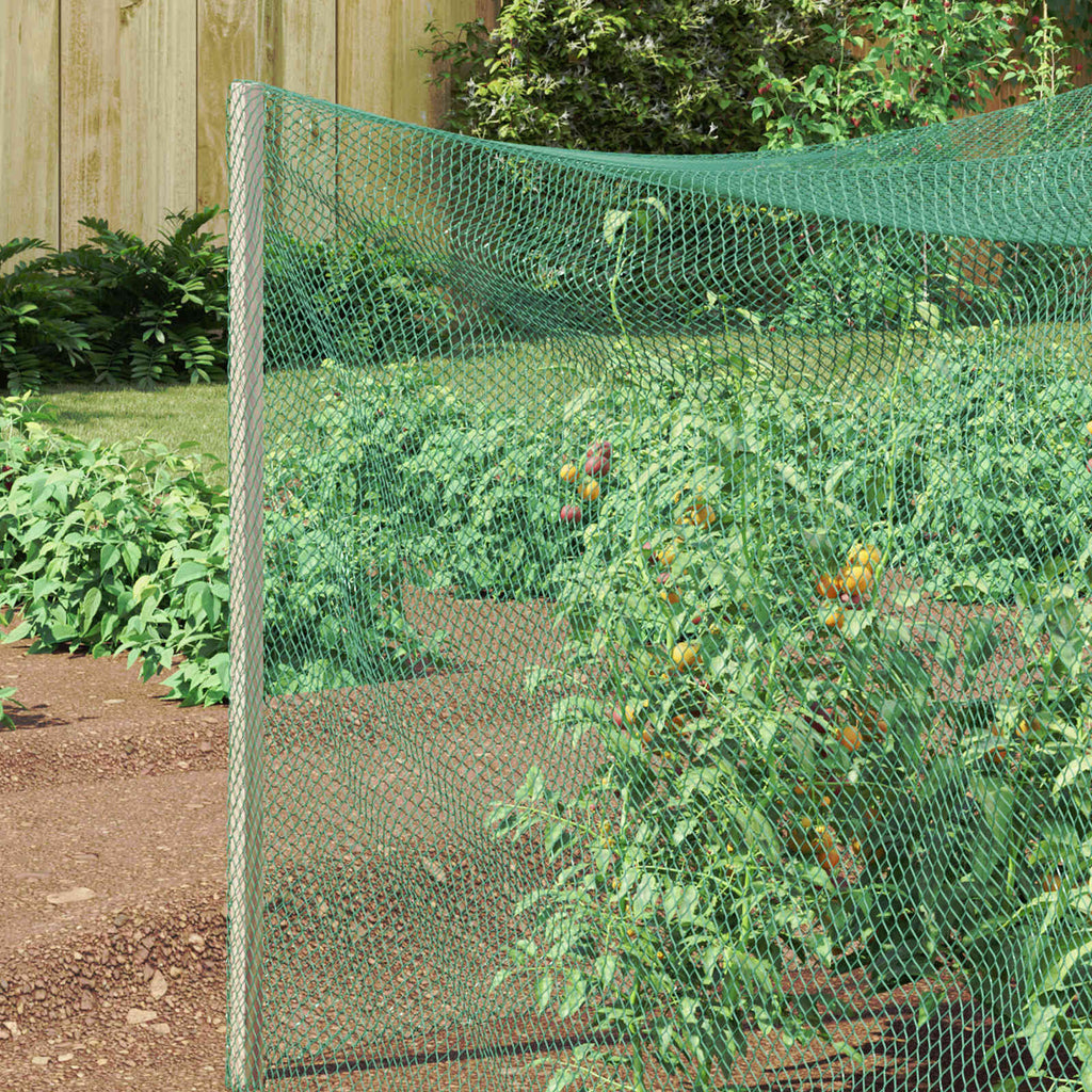 Vidaxl vogel beschermnet groen 2 x 25 m polyetheen