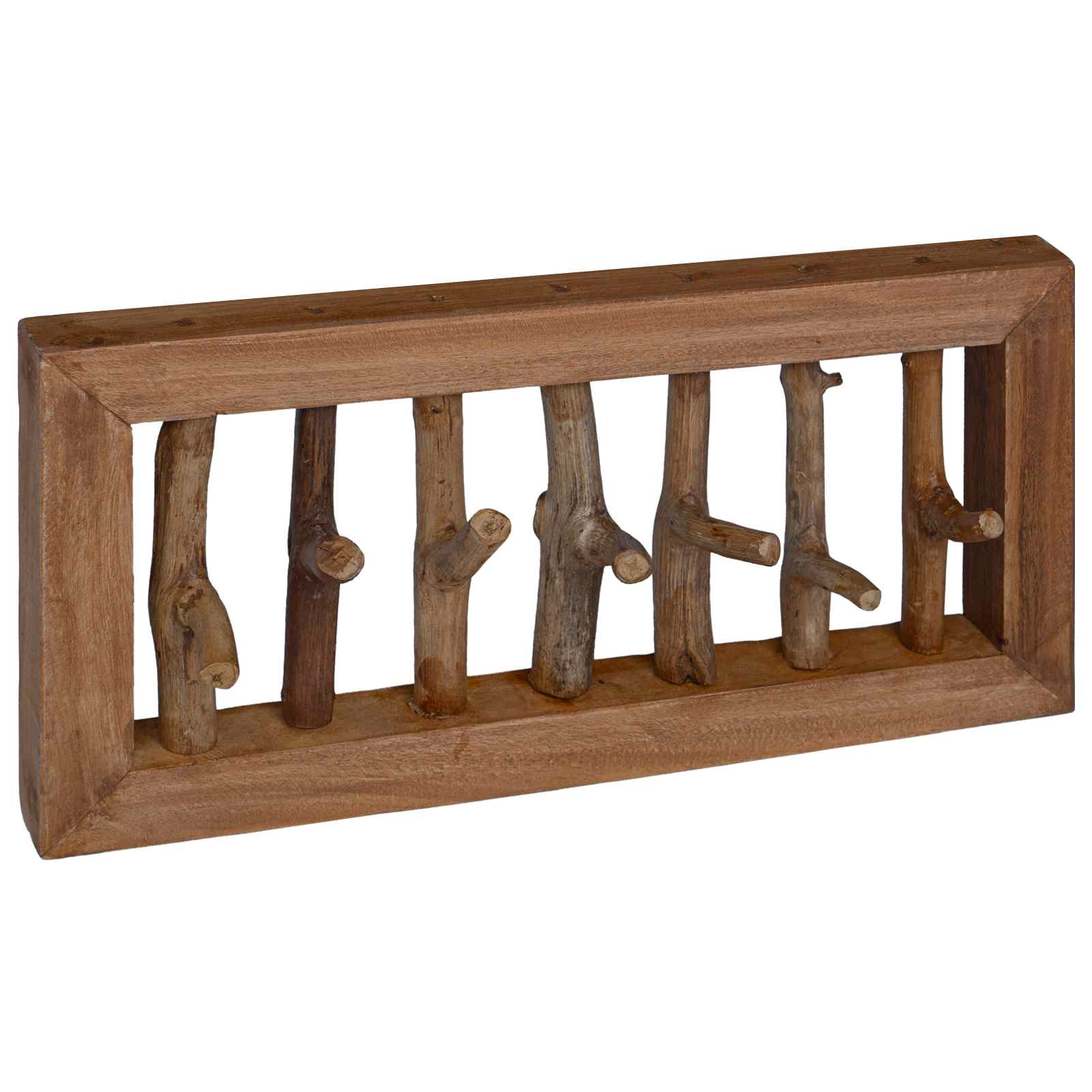 Vidaxl hanger bruin 50 x 11 x 25 cm massief mahoniehout