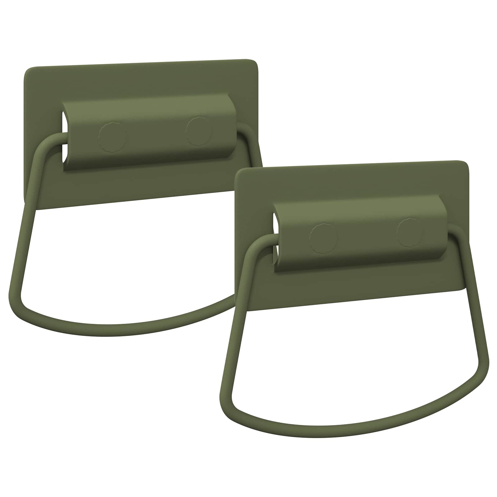 Vidaxl kast handvatten 2 pcs grijs 85 x 45 mm metaal