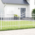 Vidaxl tuinhek wit 240 x 140 cm poedergecoat staal