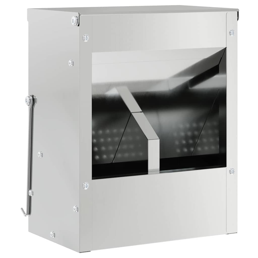 Vidaxl konijnenvoer zilver 20 x 12,5 x 25 cm 3 kg gegalvaniseerd staal