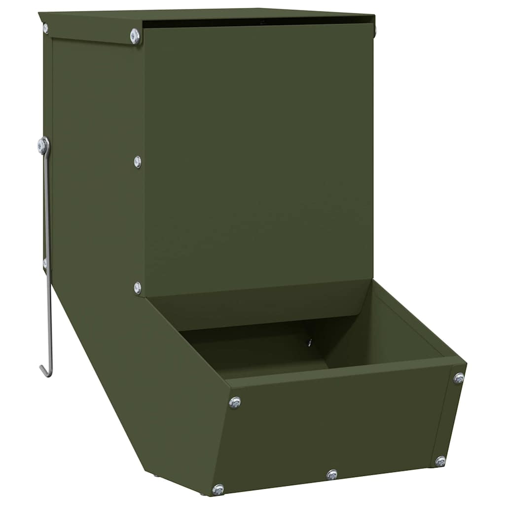 Vidaxl konijnenvoer olijfgroen 17,5 x 26 x 28,5 cm 1,5 kg