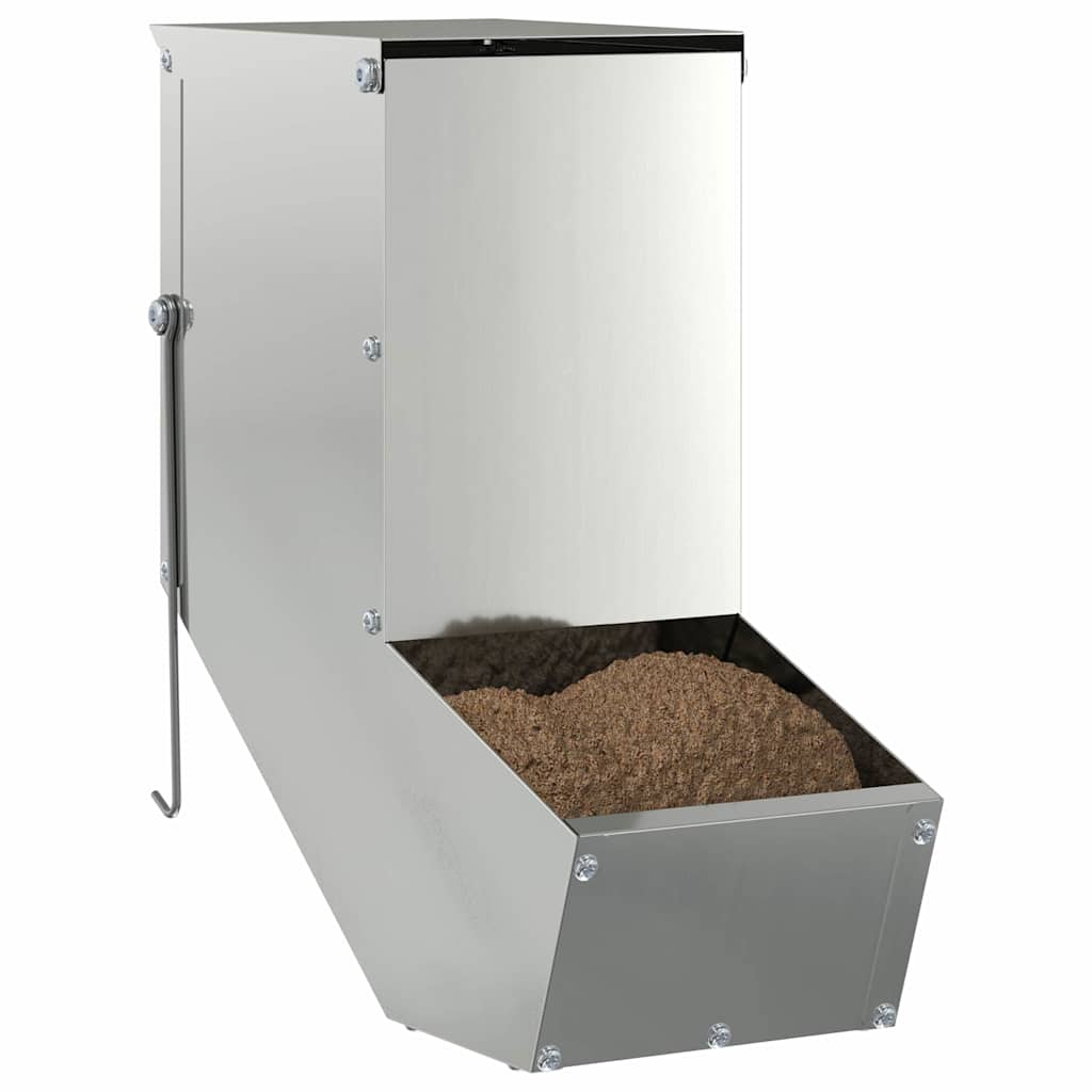 Vidaxl konijnenvoer zilver 12,5 x 26 x 28,5 cm 1 kg