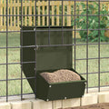 Vidaxl konijnenvoer olijf groen 17,5 x 26 x 28,5 cm koudgewalst staal